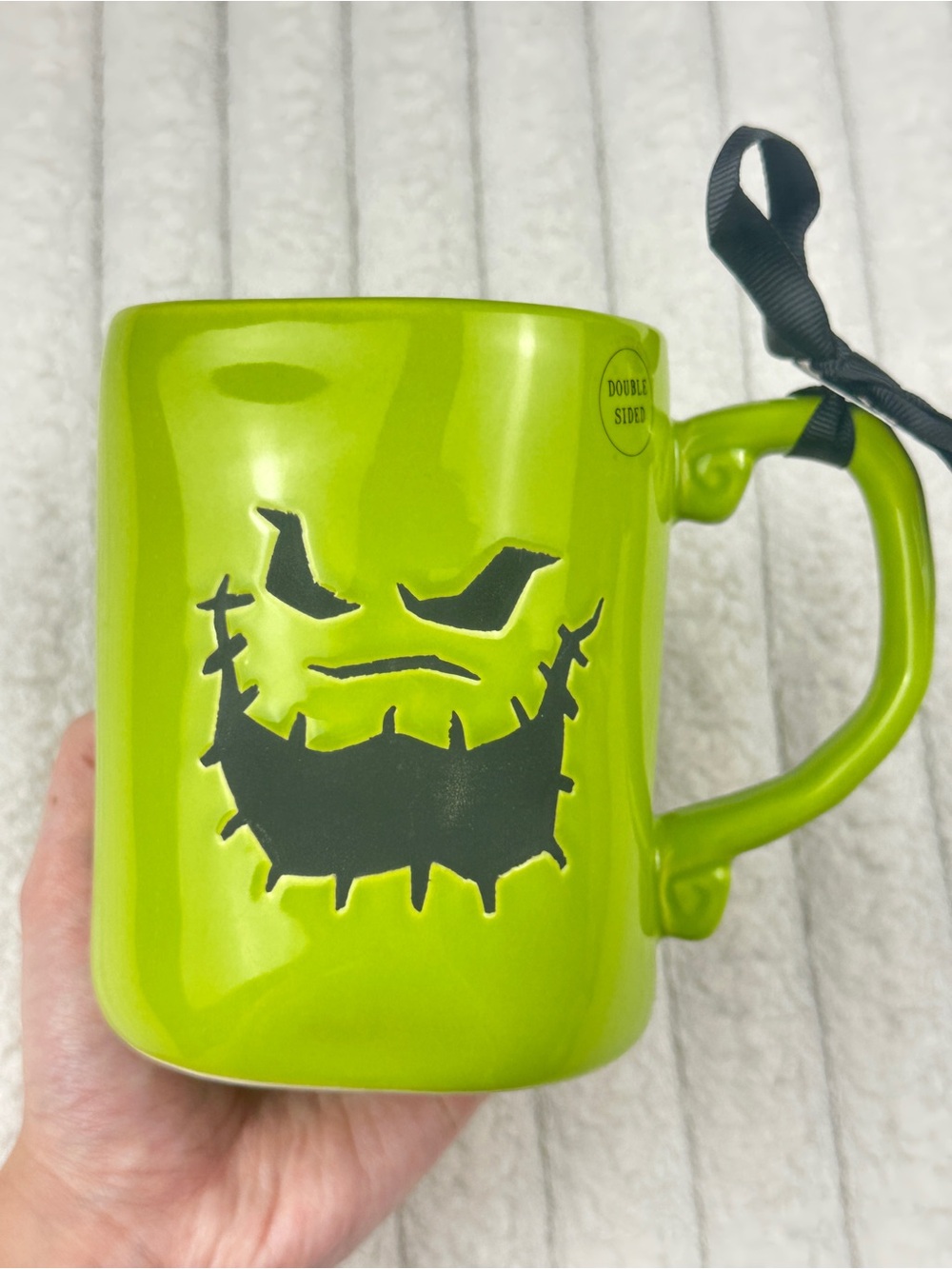 Rae Dunn Oogie Boogie Green Halloween Mug